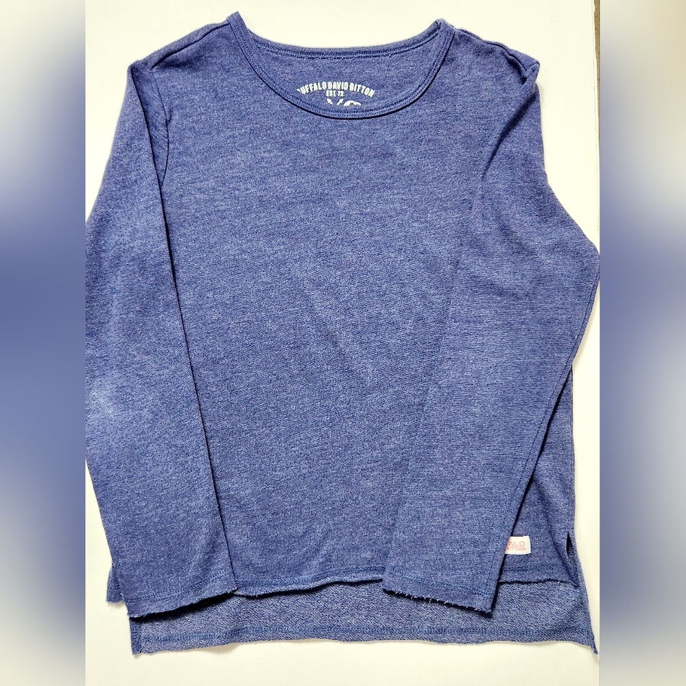 Buffalo David Bitton Blue Pullover Long Sleeve Sweater Size: M 10/12